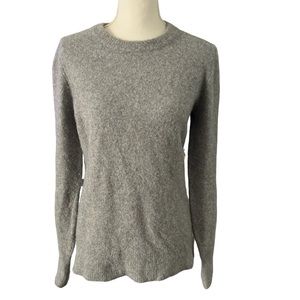 Minnie Rose Women's Cashmere Blend Crew Neck Sweater in Grey Size M